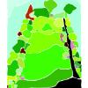Back Garden at Woodbine Graphic Print
